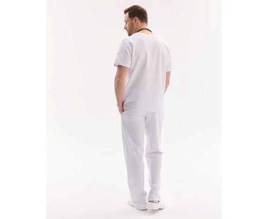 Зображення 2 Медичний хірургічний костюм чоловічий Портленд білий р. 54, "БІЛИЙ ХАЛАТ" 569-324-966, Розмір: 54, Цвет: білий