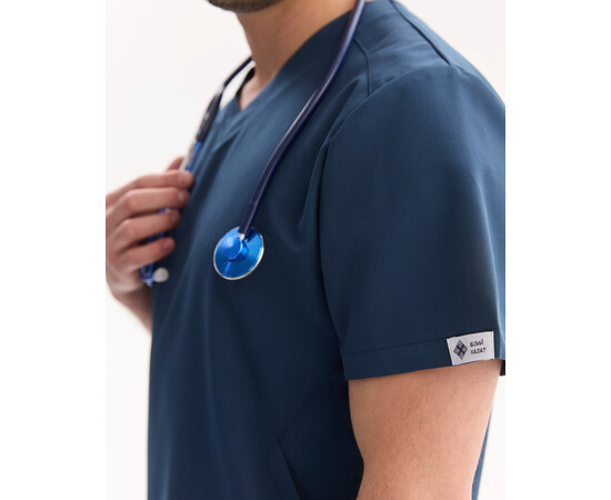 Изображение 5 Медицинский хирургический костюм мужской Портленд синий р. 54, "БЕЛЫЙ ХАЛАТ" 569-322-966, Размер: 54, Цвет: синий