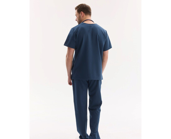 Зображення 2 Медичний хірургічний костюм чоловічий Портленд синій р. 46, "БІЛИЙ ХАЛАТ" 569-322-966, Розмір: 46, Цвет: синий