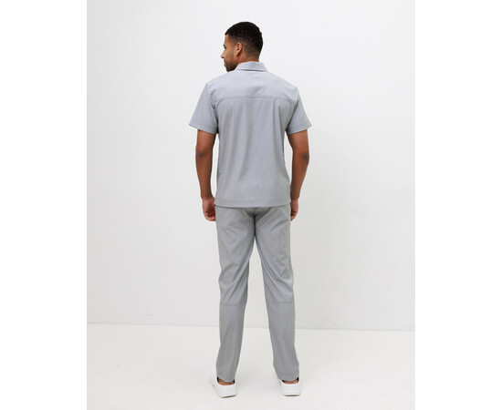 Зображення 2 Медичний костюм чоловічий Теннессі світло-сірий р. 52, "БІЛИЙ ХАЛАТ" 550-419-677, Розмір: 52, Цвет: світло сірий