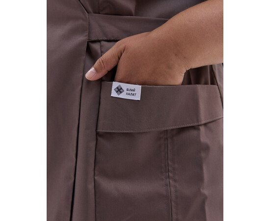 Изображение 7 Медицинский костюм женский Киото какао +SIZE р. 60, "БЕЛЫЙ ХАЛАТ" 571-521-679, Размер: 60, Цвет: какао