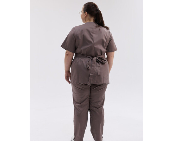 Изображение 3 Медицинский костюм женский Киото какао +SIZE р. 60, "БЕЛЫЙ ХАЛАТ" 571-521-679, Размер: 60, Цвет: какао