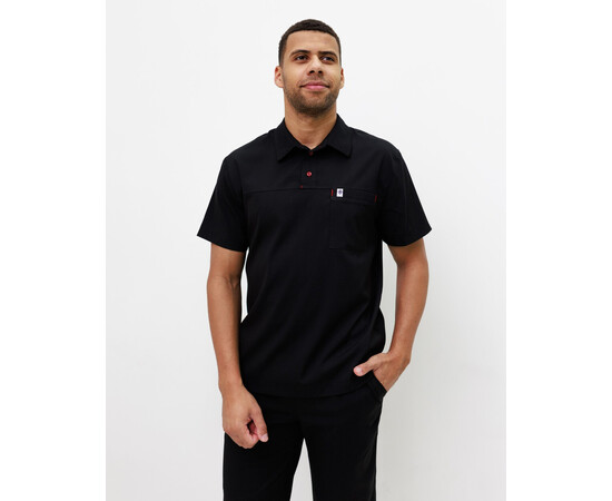 Зображення 2 Медичний костюм чоловічий Теннессі чорний р. 46, "БІЛИЙ ХАЛАТ" 550-321-677, Розмір: 46, Цвет: чорний