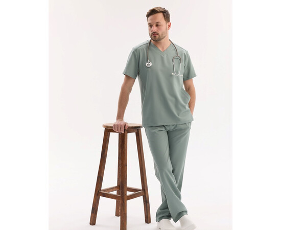 Зображення 5 Медичний хірургічний костюм чоловічий Портленд оливковий р. 54, "БІЛИЙ ХАЛАТ" 569-327-966, Розмір: 54, Цвет: оливковий