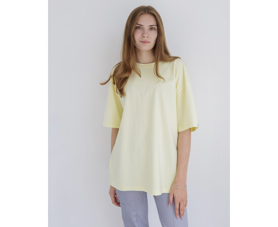 Изображение 2 Медицинская футболка унисекс желтая р. L, "БЕЛЫЙ ХАЛАТ" 453-397-730, Размер: L, Цвет: желтый