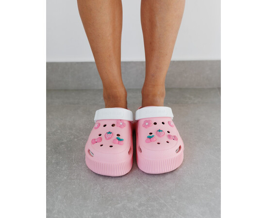 Зображення 2 Медичні жіночі сабо на платформі Eva peach-white р. 38, "БІЛИЙ ХАЛАТ" 493-422-929, Розмір: 38, Цвет: peach-white