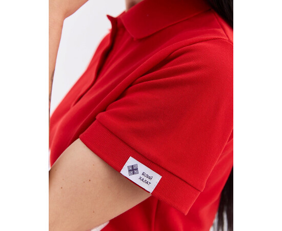 Зображення 5 Медичне поло жіноче червоне NEW р. 3XL, "БІЛИЙ ХАЛАТ" 577-339-677, Розмір: 3XL, Цвет: червоний