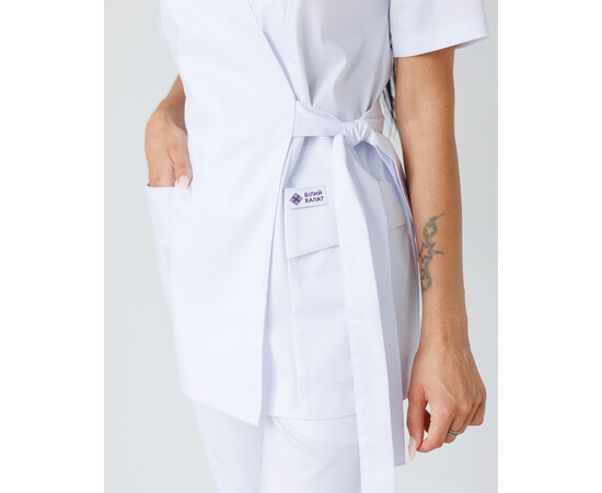 Изображение 5 Медицинская рубашка женская Киото белая р. 50, "БЕЛЫЙ ХАЛАТ" 573-324-679, Размер: 50, Цвет: белый