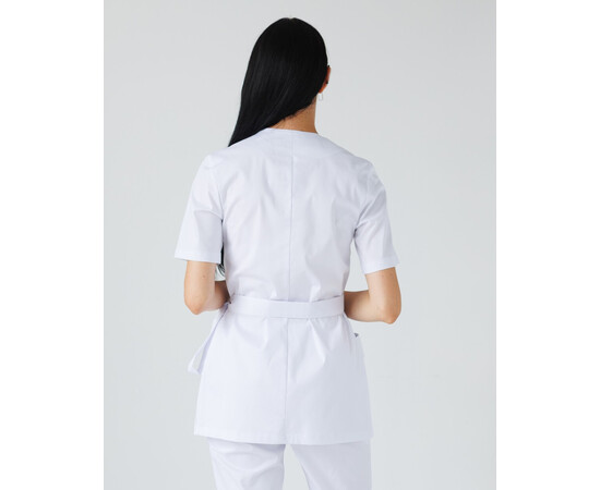 Изображение 2 Медицинская рубашка женская Киото белая р. 40, "БЕЛЫЙ ХАЛАТ" 573-324-679, Размер: 40, Цвет: белый