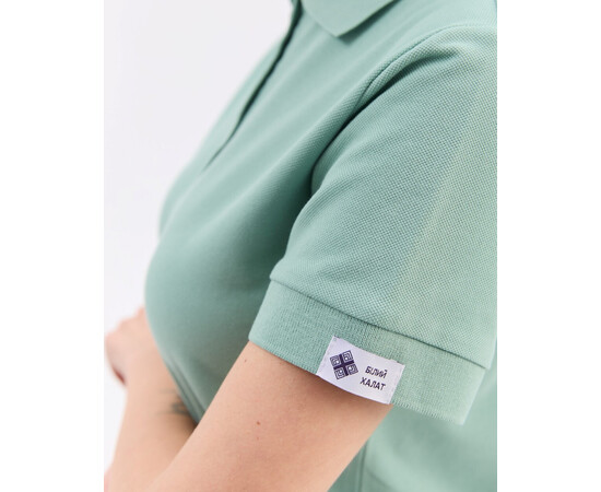 Зображення 6 Медичне поло жіноче світло-зелене NEW р. 3XL, "БІЛИЙ ХАЛАТ" 577-485-677, Розмір: 3XL, Цвет: світло зелений
