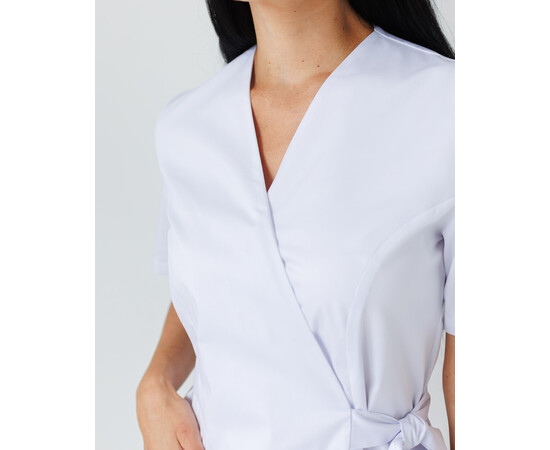 Изображение 3 Медицинская рубашка женская Киото белая р. 48, "БЕЛЫЙ ХАЛАТ" 573-324-679, Размер: 48, Цвет: белый