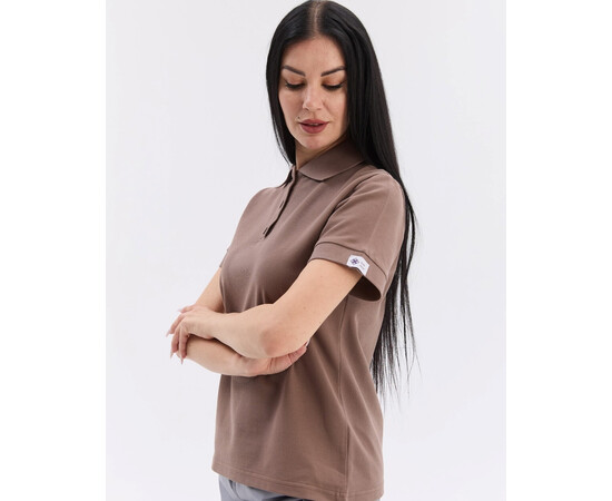 Зображення 2 Медичне поло жіноче мокко NEW р. 2XL, "БІЛИЙ ХАЛАТ" 577-421-677, Розмір: 2XL, Цвет: моко