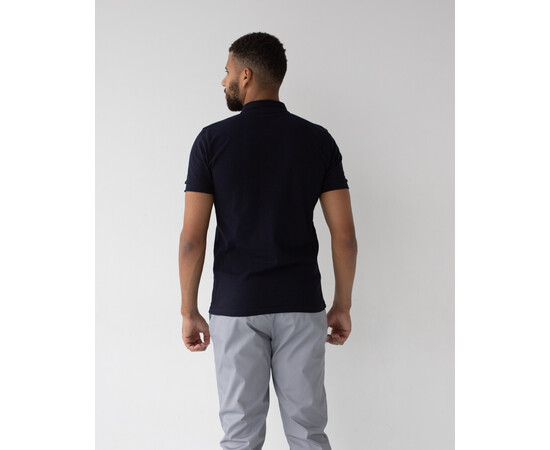 Зображення 2 Медичне поло чоловіче темно-синє р. 3XL, "БІЛИЙ ХАЛАТ" 148-406-677, Розмір: 3XL, Цвет: темно синій