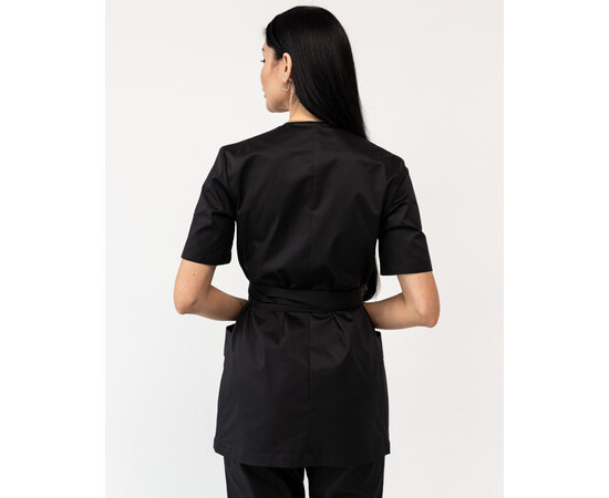 Зображення 2 Медична сорочка жіноча Кіото чорна р. 54, "БІЛИЙ ХАЛАТ" 573-321-679, Розмір: 54, Цвет: чорний