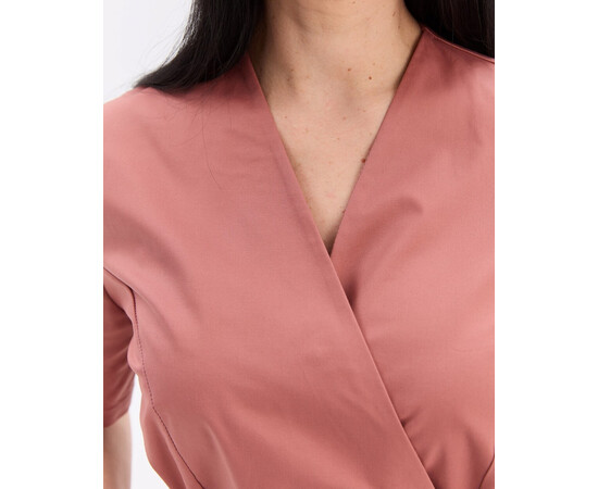 Изображение 3 Медицинская рубашка женская Киото розово-терракотовый р. 52, "БЕЛЫЙ ХАЛАТ" 573-530-679, Размер: 52, Цвет: розово-теракотовый