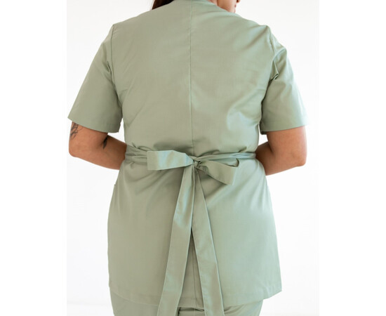 Зображення 2 Медична сорочка жіноча Кіото фісташкова +SIZE р. 60, "БІЛИЙ ХАЛАТ" 574-396-679, Розмір: 60, Цвет: фісташковий