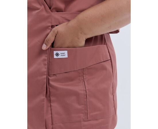 Изображение 6 Медицинская рубашка женская Киото розово-терракотовый +SIZE р. 58, "БЕЛЫЙ ХАЛАТ" 574-530-679, Размер: 58, Цвет: розово-теракотовый