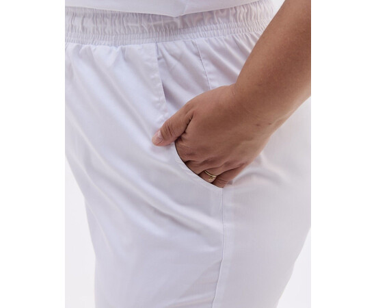 Зображення 4 Медичні жіночі брюки Торонто білі +SIZE р. 62, "БІЛИЙ ХАЛАТ" 568-324-948, Розмір: 62, Цвет: білий