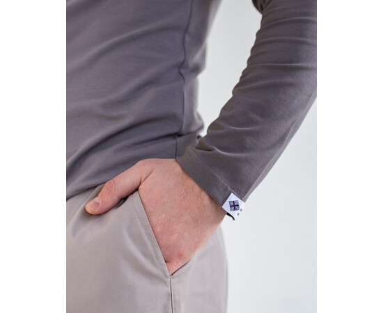 Зображення 7 Медичний лонгслів чоловічий сіро-коричневий р. M, "БІЛИЙ ХАЛАТ" 357-524-951, Розмір: M, Цвет: сіро-коричневий