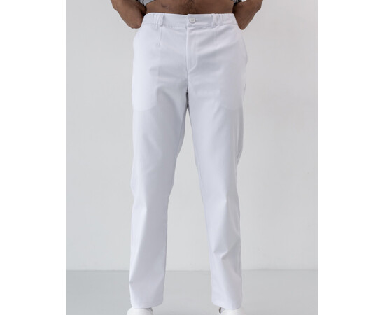 Зображення 2 Штани медичні чоловічі Даллас білі р. 56, "БІЛИЙ ХАЛАТ" 546-324-881, Розмір: 56, Цвет: білий