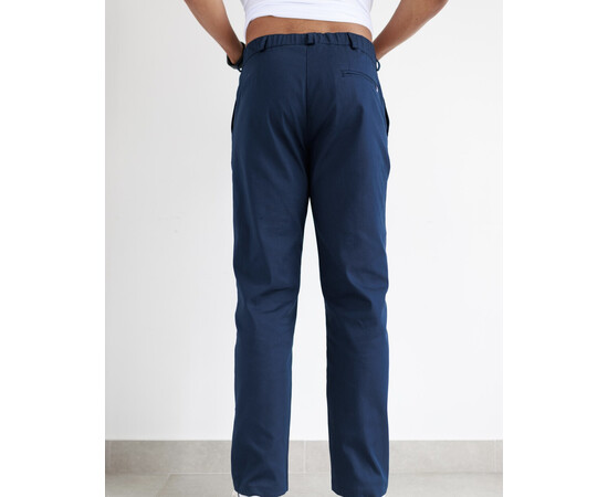Изображение 3 Брюки медицинские мужские Даллас синие р. 52, "БЕЛЫЙ ХАЛАТ" 546-322-881, Размер: 52, Цвет: синий