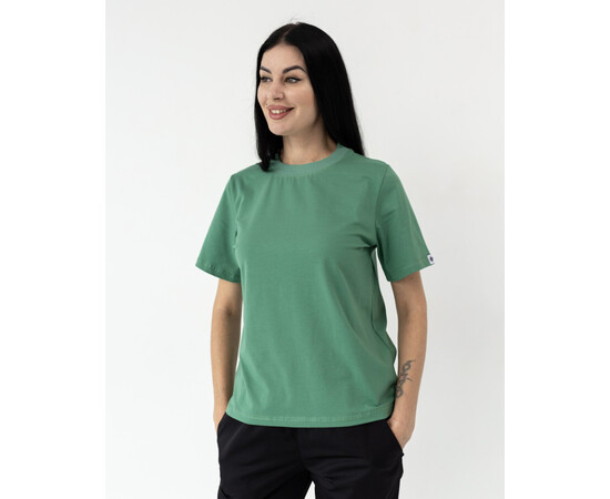Зображення 2 Медична базова футболка жіноча зелена р. 2XL, "БІЛИЙ ХАЛАТ" 498-350-924, Розмір: 2XL, Цвет: зелений