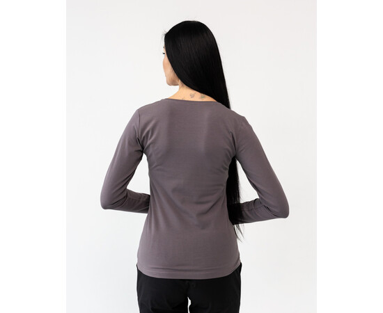 Зображення 2 Медичний лонгслів жіночий сіро-коричневий р. XL, "БІЛИЙ ХАЛАТ" 358-524-951, Розмір: XL, Цвет: сіро-коричневий