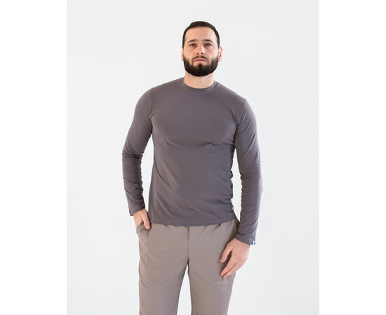 Зображення 2 Медичний лонгслів чоловічий сіро-коричневий р. M, "БІЛИЙ ХАЛАТ" 357-524-951, Розмір: M, Цвет: сіро-коричневий