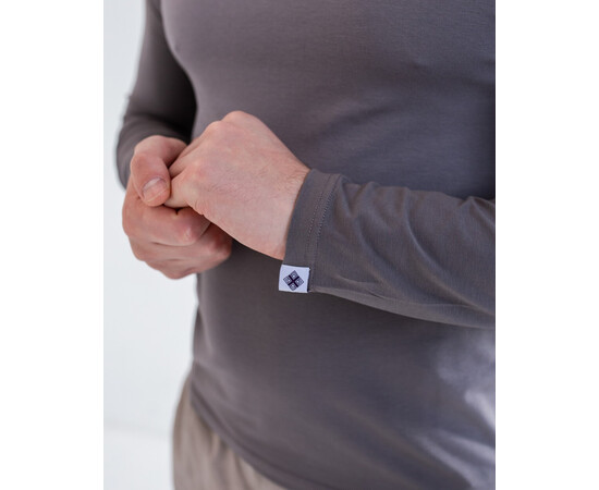 Зображення 6 Медичний лонгслів чоловічий сіро-коричневий р. M, "БІЛИЙ ХАЛАТ" 357-524-951, Розмір: M, Цвет: сіро-коричневий