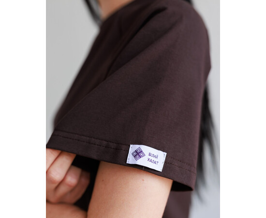 Изображение 4 Медицинская футболка-реглан женская коричневая р. XL, "БЕЛЫЙ ХАЛАТ" 348-325-798, Размер: XL, Цвет: коричневый