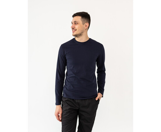 Зображення 2 Медичний лонгслів чоловічий темно-синій р. L, "БІЛИЙ ХАЛАТ" 357-406-951, Розмір: L, Цвет: темно синій