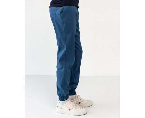 Изображение 2 Медицинские брюки мужские джоггеры стрейч синие р. 54, "БЕЛЫЙ ХАЛАТ" 504-322-730, Размер: 54, Цвет: синий