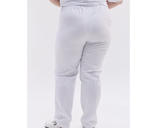 Зображення 3 Медичні жіночі брюки Торонто білі +SIZE р. 56, "БІЛИЙ ХАЛАТ" 568-324-948, Розмір: 56, Цвет: білий