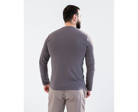 Зображення 3 Медичний лонгслів чоловічий сіро-коричневий р. M, "БІЛИЙ ХАЛАТ" 357-524-951, Розмір: M, Цвет: сіро-коричневий