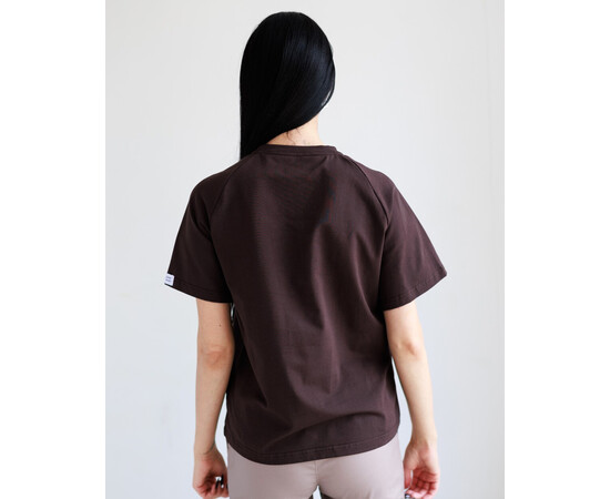 Изображение 2 Медицинская футболка-реглан женская коричневая р. XL, "БЕЛЫЙ ХАЛАТ" 348-325-798, Размер: XL, Цвет: коричневый