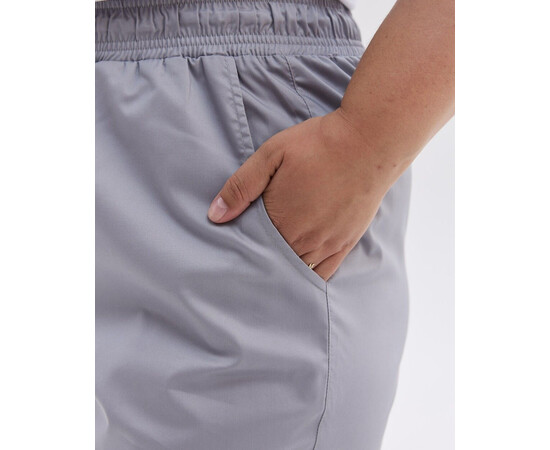 Изображение 4 Медицинские женские брюки Торонто серые +SIZE р. 62, "БЕЛЫЙ ХАЛАТ" 568-328-948, Размер: 62, Цвет: серый