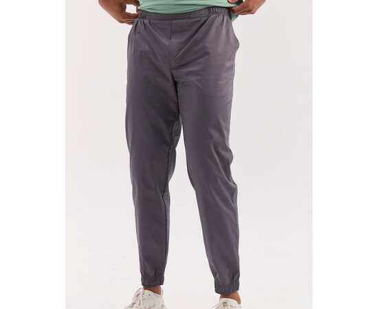 Изображение 2 Медицинские штаны мужские джоггеры темно-серые р. 46, "БЕЛЫЙ ХАЛАТ" 342-408-758, Размер: 46, Цвет: темно-серый