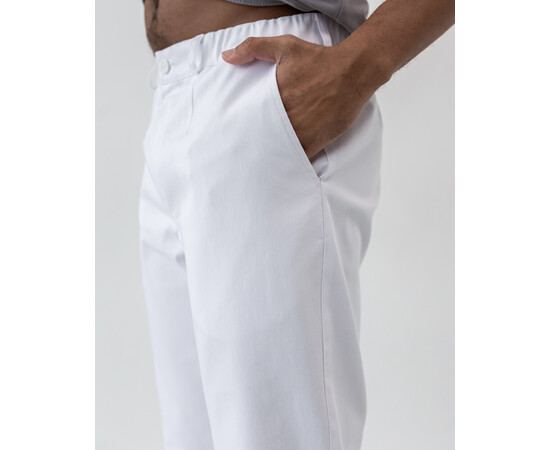 Зображення 4 Штани медичні чоловічі Даллас білі р. 48, "БІЛИЙ ХАЛАТ" 546-324-881, Розмір: 48, Цвет: білий