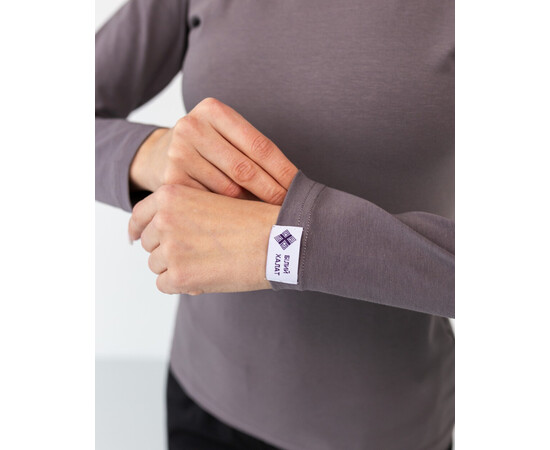 Зображення 4 Медичний лонгслів жіночий сіро-коричневий р. XL, "БІЛИЙ ХАЛАТ" 358-524-951, Розмір: XL, Цвет: сіро-коричневий