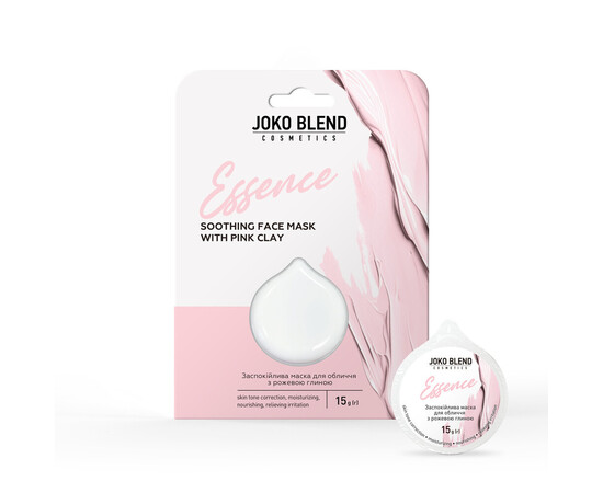 Зображення 2 JokoBlend Заспокійл маска д/облич з рожев глиною Essence 15 г