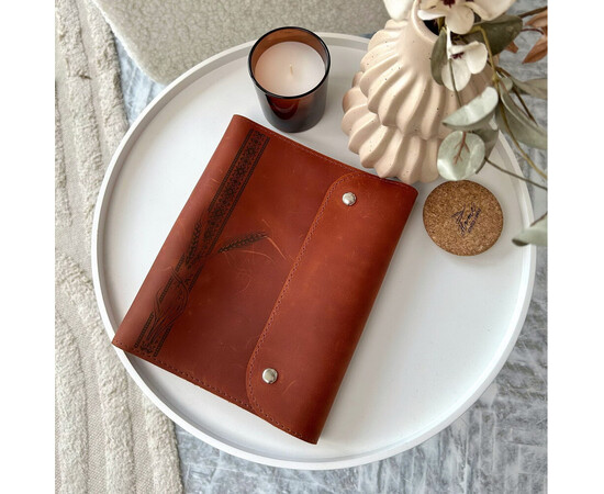 Зображення 2 Шкіряний блокнот Professional Journals «Колос» (модель Монако), оливковий, Колір: Olive