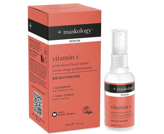 Зображення 2 Сироватка для обличчя освітлювальна Hive +maskology Vitamin C, 30 мл