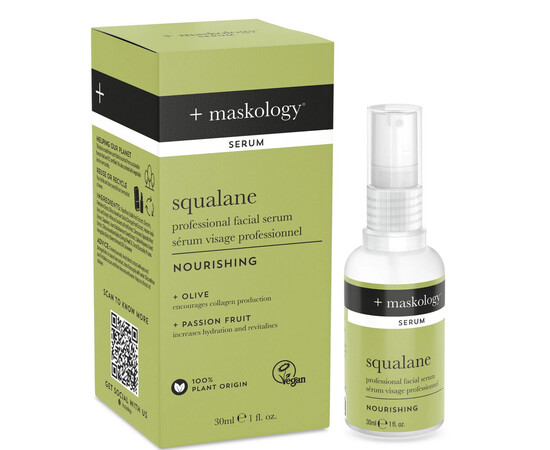 Зображення 2 Сироватка для обличчя Hive +maskology Squalane відновлює пружність і сяйво, 30 мл