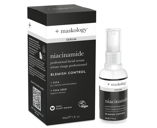 Зображення 2 Сироватка для обличчя для проблемної шкіри Hive +maskology Niacinamide, 30 мл