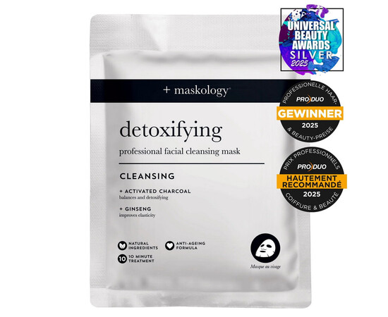 Зображення 2 Тканинна маска для обличчя Hive +maskology Detoxifying оновлення та глибоке очищення, 20 мл