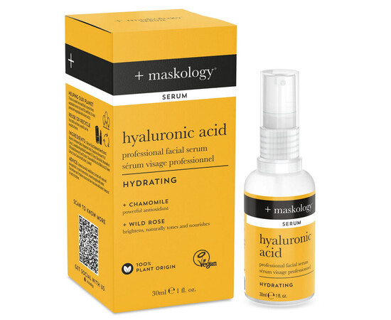 Зображення 2 Сироватка для обличчя Hive +maskology Hyaluronic Acid гіалуронова кислота, ромашка, 30 мл