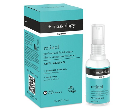 Зображення 2 Сироватка для обличчя антивікова Hive +maskology Retinol, 30 мл