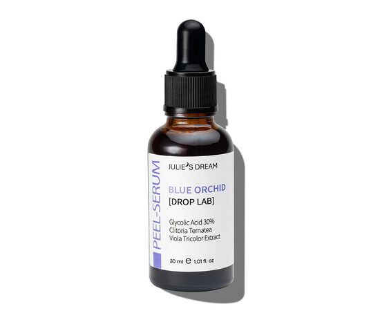 Зображення 2 Пілінг-сироватка для обличчя Julie`s Dream Blue Orchid оновлює шкіру, бореться з віковими змінами, освітлює, 30 мл