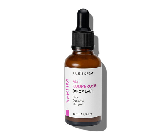 Зображення 2 Сироватка для обличчя Julie`s Dream Anti-Couperose зменшує почервоніння, зміцнює судини, заспокоює, 30 мл