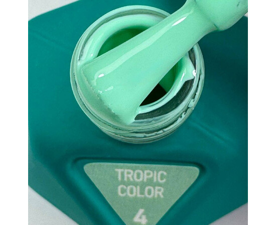 Зображення 2 Гель-лак для нігтів V.Avdeeva Tropic Color 4 м’ятно-зелений, 12 мл, Об'єм (мл, г): 12, Колір: 04